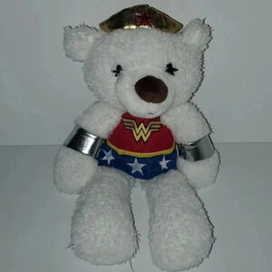 Gund DC Comics Wonder Woman Plush Teddy Bear White‎ Stuffed Animal Toy